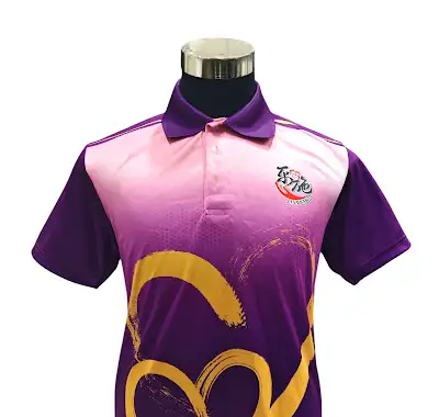 Purple gradient polo