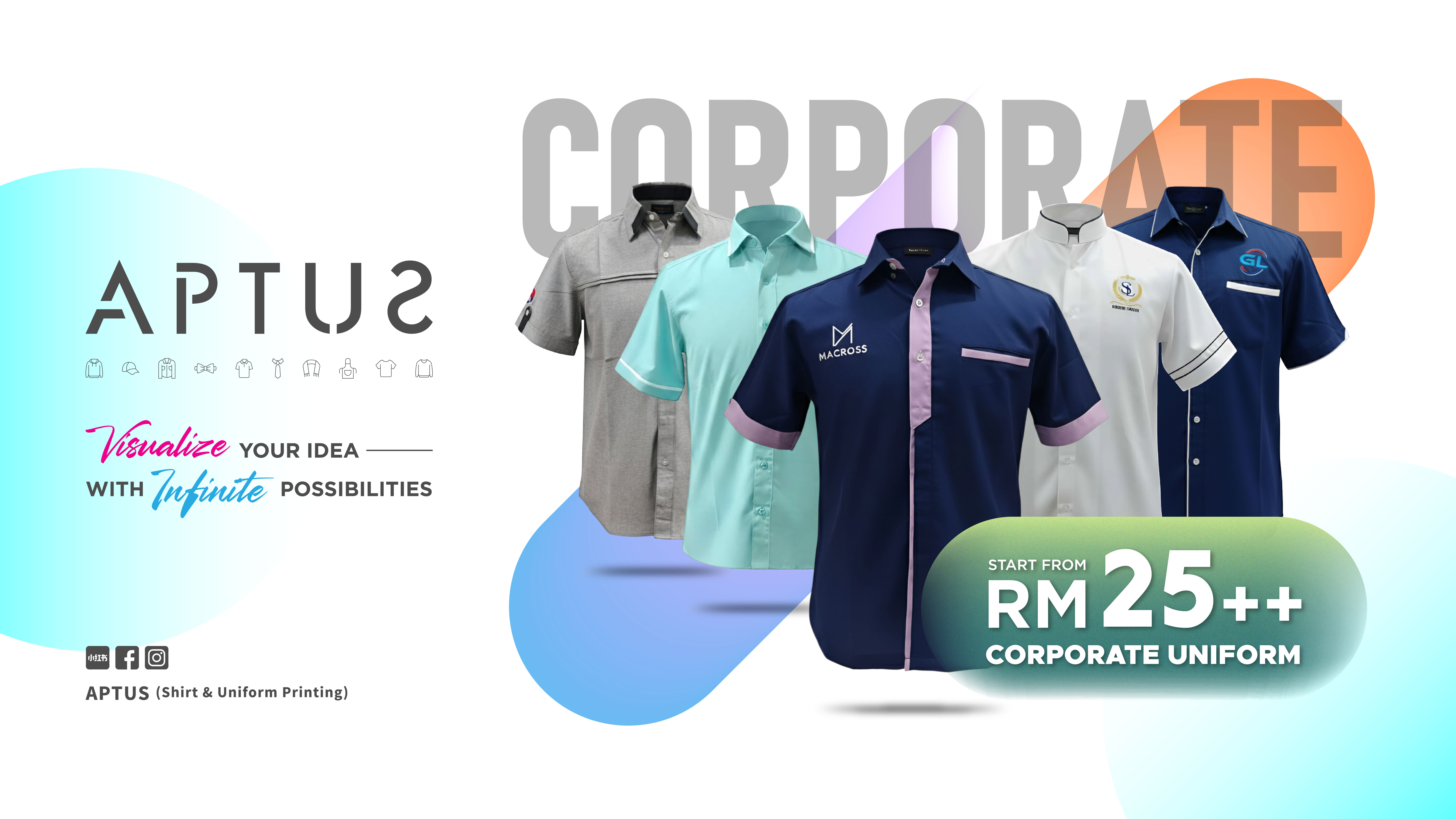 APTUS corporate uniform collection from RM25